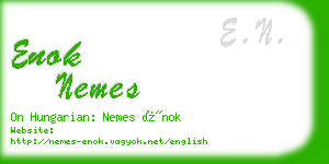 enok nemes business card